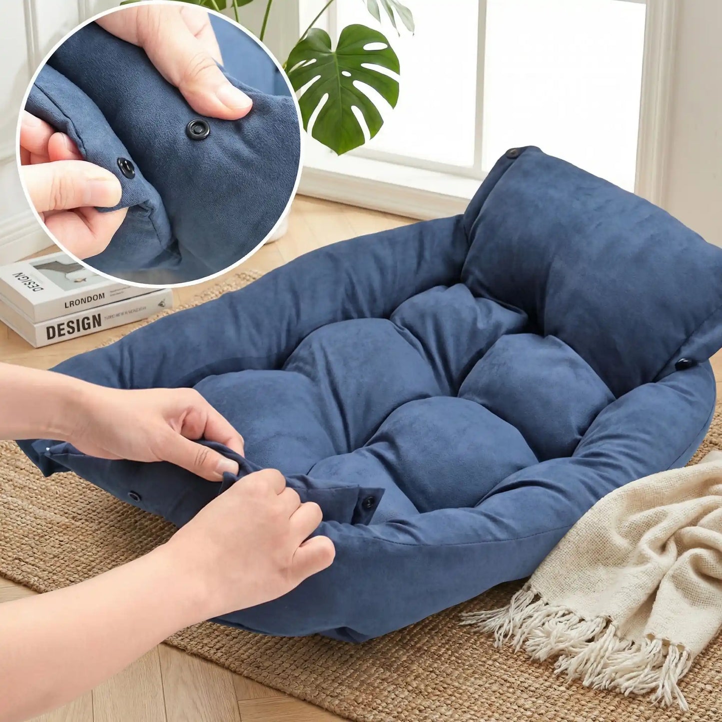 Coussin Chien Orthopédique 3-en-1 | Confort Plus