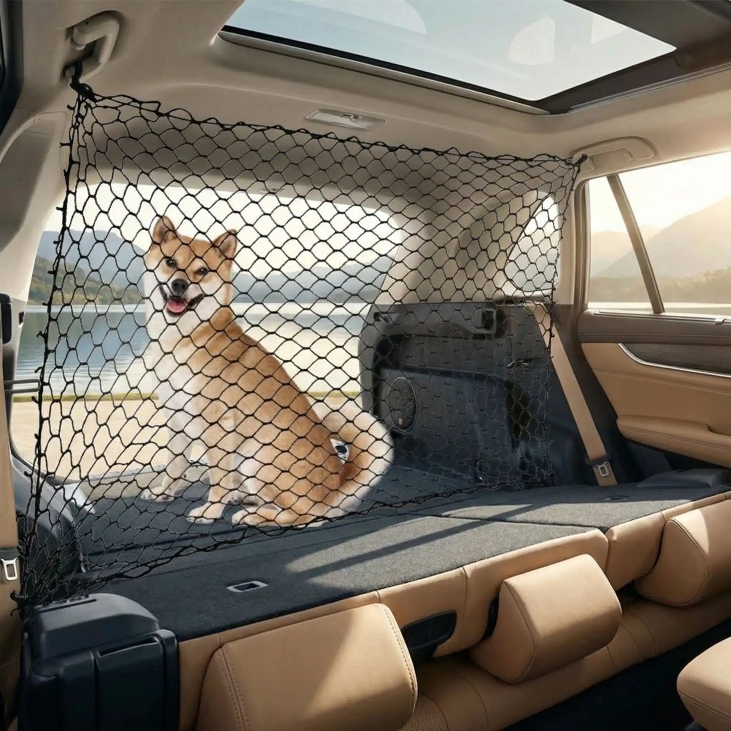 Filet voiture chien confort