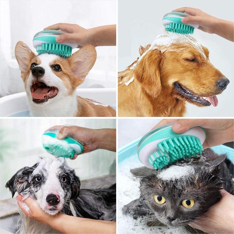 BrossyDog™ - Brosse de bain pour animaux 2 en 1 | chien - Amour des chiens