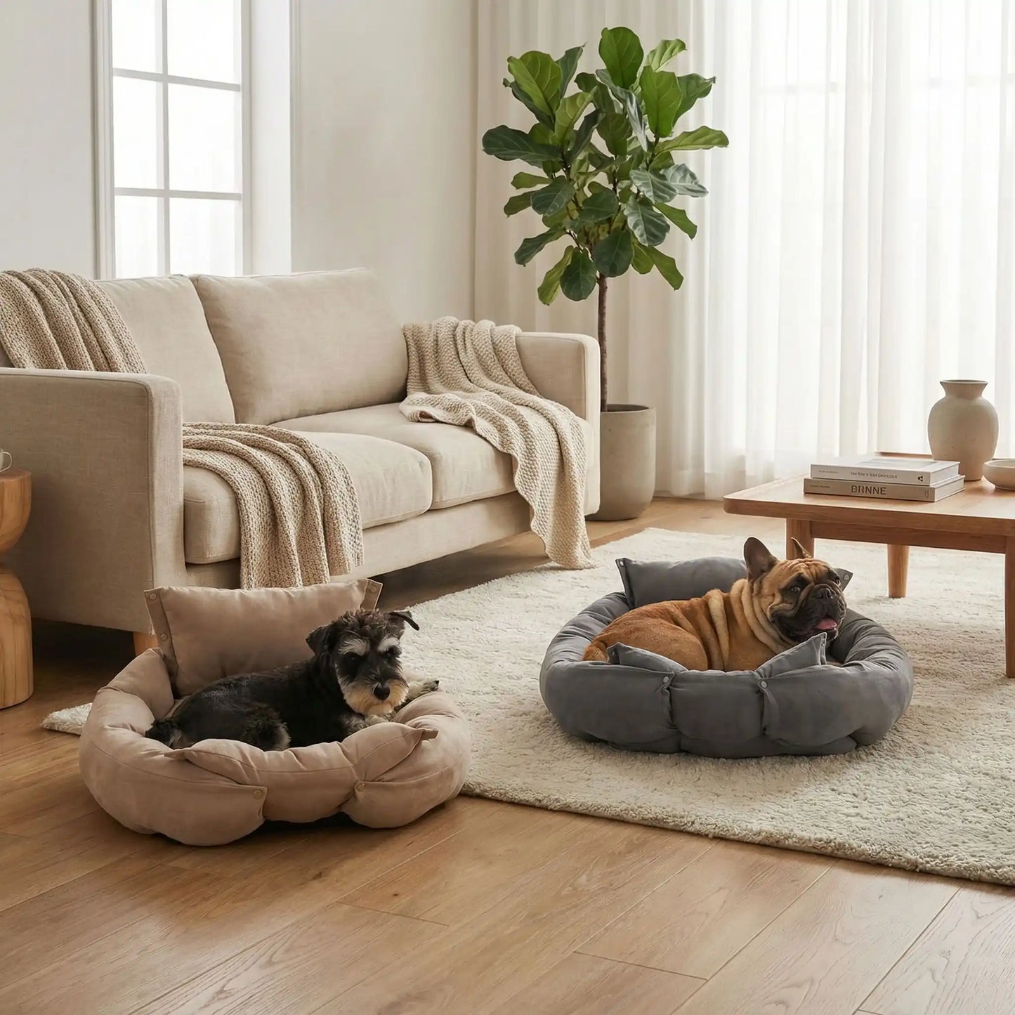 Coussin Chien Orthopédique 3-en-1 | Confort Plus